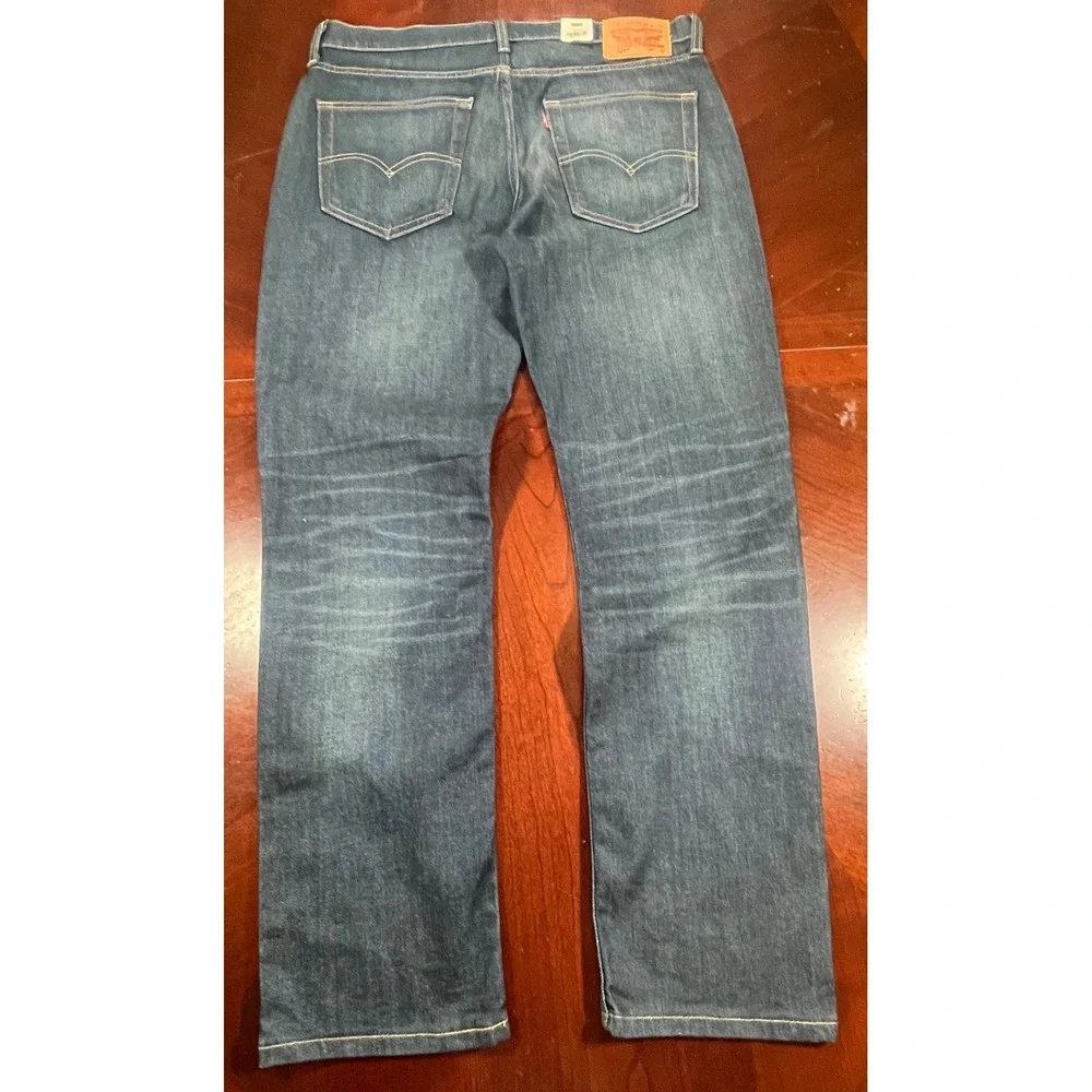 Levis 514 Straight Fit Mens Jeans 36x32 Fits 36x31 Nwt Light Acid Wash Blue